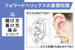 軟骨ピアス・フォワードヘリックスの基礎知識~開け方・着け方・痛み~