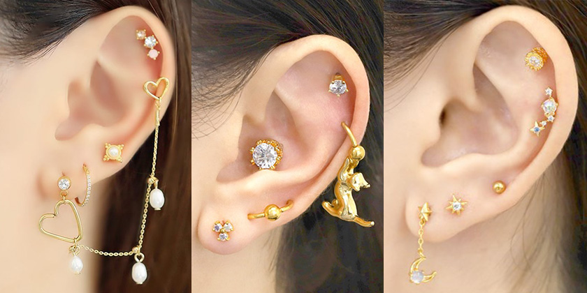 フラワー 20G 18G ボディピアス 片耳1点 1004★花 - 5