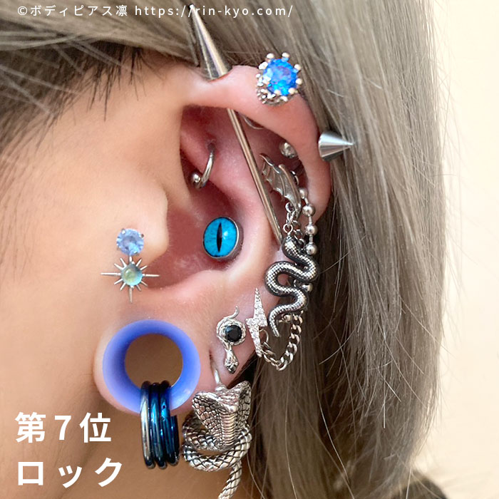 ピアッシング難易度第7位ロック