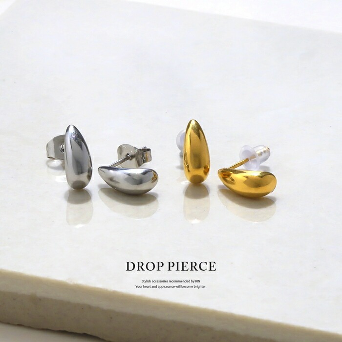 チタン製ドロップピアス