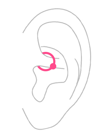 部位から探す：耳の軟骨ピアス・ダイス