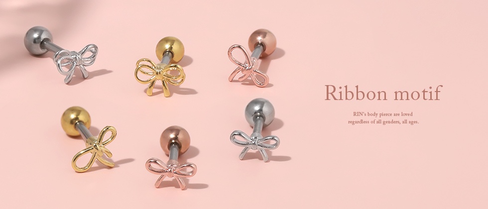 リボンピアス
